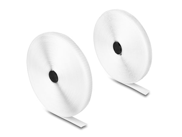 DeLOCK 20921 velcro lynlås Nylon, Polyester Hvid 1 stk