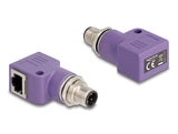 DeLOCK 60617 kabel kønsskifter M12 RJ45 Violet