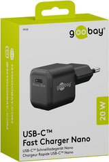 Goobay 79150 oplader til mobil enhed Universel Sort Vekselstrøm Hurtig opladning Indendørs