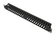 Extralink CABLE MANAGER WITH METAL COVER 1U Kabelbakkepanel Sort