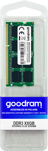 Goodram GR1600S3V64L11S/4G hukommelsesmodul 4 GB 1 x 4 GB DDR3 204-pin SO-DIMM