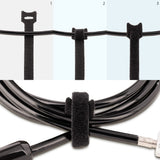 StarTech.com B506I-HOOK-LOOP-TIES kabelsamler Krog og løkke kabelbinder Nylon Sort 50 stk