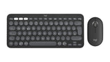 Logitech Pebble 2 Combo tastatur Mus inkluderet Universel RF trådløs + Bluetooth QWERTZ Tysk Grafit