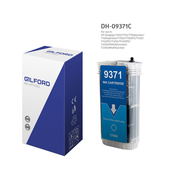 Gilford DH-09371C blækpatron 1 stk Kompatibel Blå