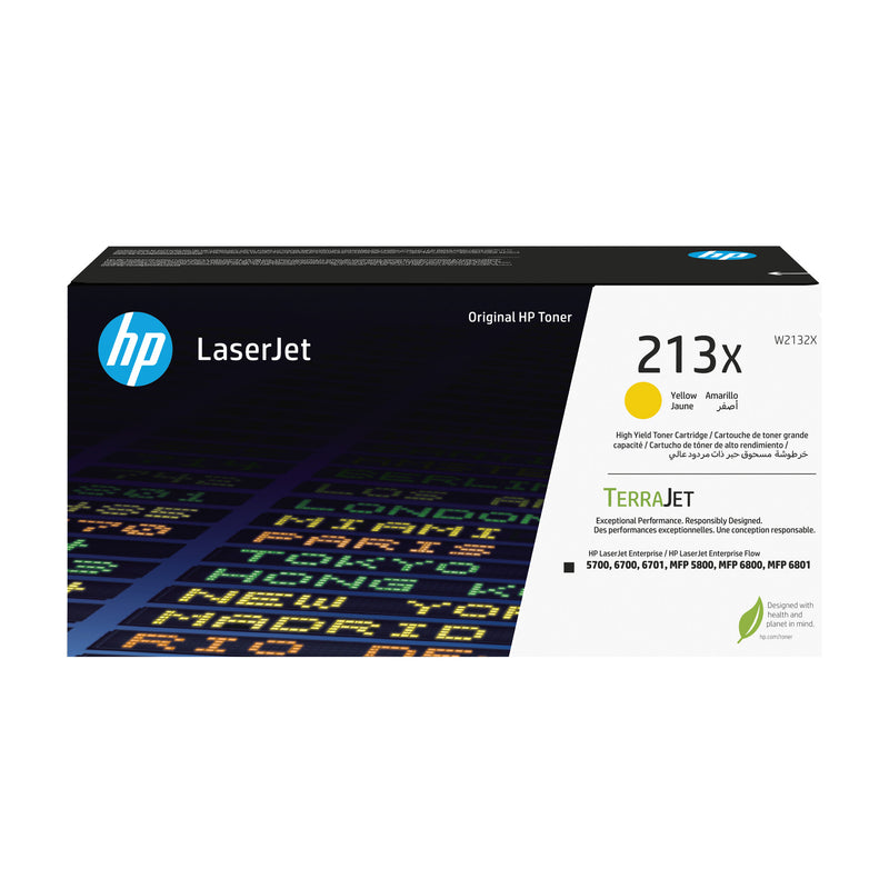 HP 213X original LaserJet-tonerpatron med høj kapacitet, gul