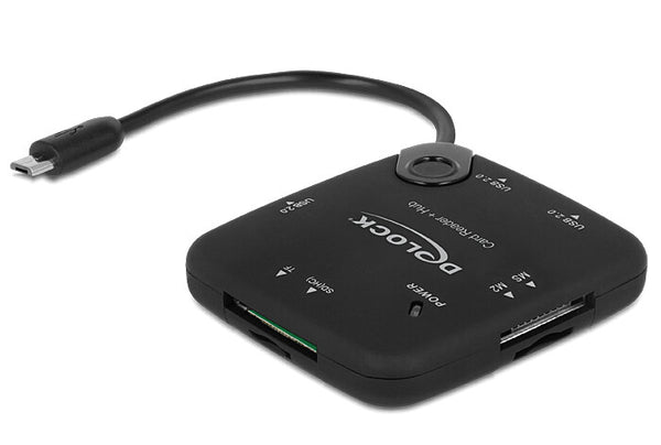 DeLOCK 65529 kortlæser USB 2.0 Sort