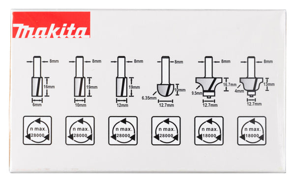 Makita D-53540 fræser Fræser sæt