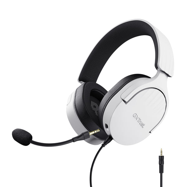 Trust GXT 489W FAYZO Headset Ledningsført Spil Sort, Hvid