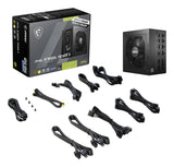 MSI MAG A750GL PCIE5 II enhed til strømforsyning 750 W 20+4 pin ATX ATX Sort