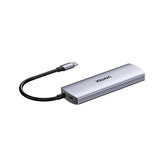 UNITEK uHUB Q4 USB 3.2 Gen 1 (3.1 Gen 1) Type-C 10000 Mbit/s Grå