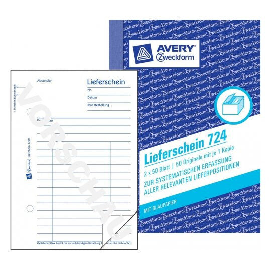 Avery 724 administrationsbog Hvid