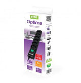Ever Optima 5m Sort 6 AC stikkontakt(er) 250 V