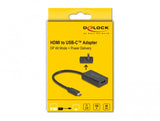 DeLOCK 61058 USB grafisk adapter 3840 x 2160 pixel Sort