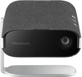 Viewsonic M1XE dataprojekter Projektor med kort projiceringsafstand LED WVGA (854x480) Sort, Sølv