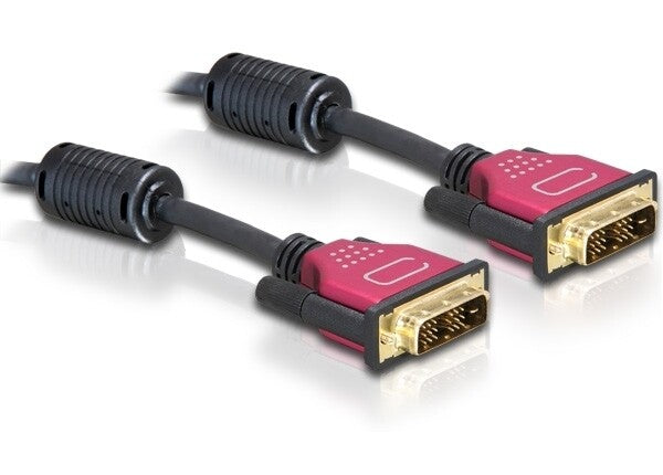 DeLOCK DVI 24+1 Cable 1.8m DVI kabel 1,8 m DVI-D Sort
