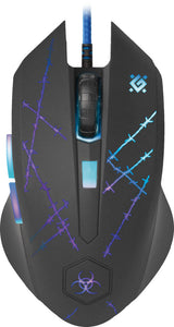 Defender Forced GM-020L mus Spil Ambidextrous USB Type-A Optisk 3200 dpi