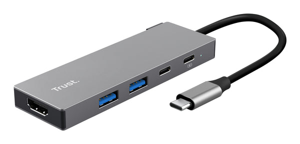 Trust 26062 interface hub USB Type-C Grå