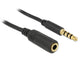 DeLOCK 84716 lydkabel 0,5 m 3.5mm Sort