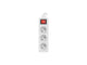 Lanberg PS1-03E-0150-W stikdåse 1,5 m 3 AC stikkontakt(er) Indendørs Hvid