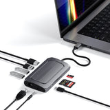 Satechi ST-U4MA3M dockingstation USB Type-C Grå