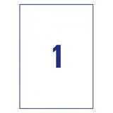 Avery L4775-8 print etiket Hvid Selvklæbende printeretiket