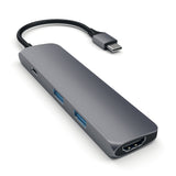 Satechi ST-CMAM dockingstation USB 3.2 Gen 1 (3.1 Gen 1) Type-C Grå