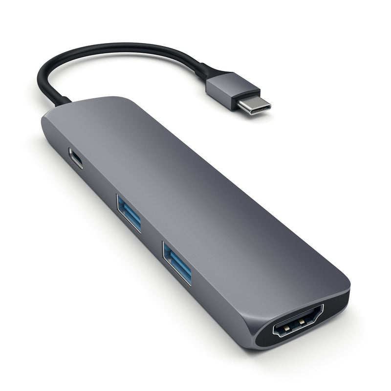 Satechi ST-CMAM dockingstation USB 3.2 Gen 1 (3.1 Gen 1) Type-C Grå
