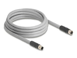 DeLOCK 80540 sensor- & aktuatorkabel 3 m RST M12 Grå