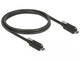 DeLOCK 83719 USB-kabel USB 3.2 Gen 2 (3.1 Gen 2) 1 m USB C 10 Gbit/sek. Sort