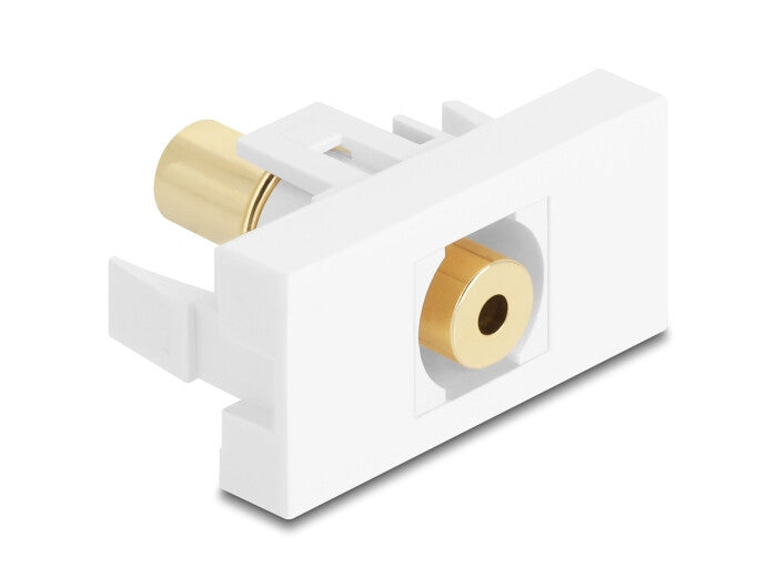 DeLOCK 90841 stikkontakt 2 x 3.5mm Hvid