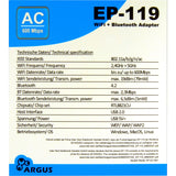 Inter-Tech EP-119 WLAN / Bluetooth 600 Mbit/s