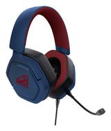 Trust GXT492SM Carus Headset Ledningsført Spil Blå, Rød