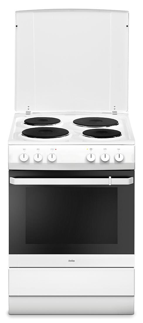Amica SHE 11640 W Fritstående komfur Elektrisk Forseglet plade Hvid
