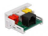 DeLOCK 81342 kabelsamler 3 x RCA Sort, Hvid