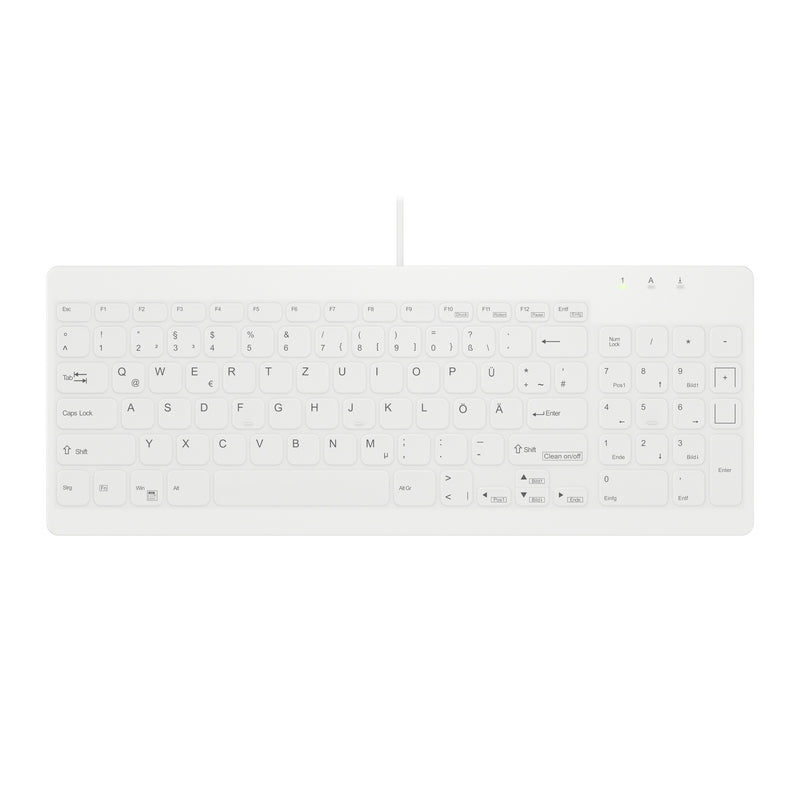 Contour Design Active Key AK-C7012 tastatur Medicinsk USB Tysk Hvid
