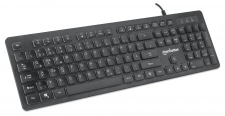 Manhattan 179485 tastatur Spil USB Sort
