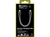 Sandberg 441-66 USB-kabel USB 2.0 0 m USB C 100 W Sort, Hvid