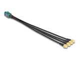 DeLOCK 90283 koaxial kabel 0,2 m Mini FAKRA Z 4 x SMA Sort