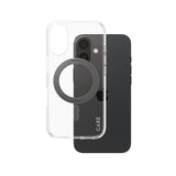 PanzerGlass CARE™ by ® Case Transparent m. Sort Kickstand & MagSafe iPhone 16
