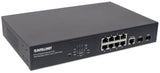 Intellinet 561167 netværksswitch Administreret Gigabit Ethernet (10/100/1000) Strøm over Ethernet (PoE) Sort