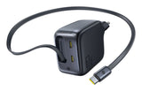 Baseus E0121E00 oplader til mobil enhed Smartphone, Tablet, Laptop, Hovedtelefoner Sort Vekselstrøm Hurtig opladning Indendørs