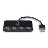 StarTech.com ST4200MINI2-USB-HUB interface hub USB 2.0 480 Mbit/s Sort