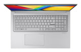 ASUS Vivobook 17 X1704VA-AU866 Intel® Core™ i7 i7-1355U Laptop 43,9 cm (17.3") Fuld HD 8 GB DDR4-SDRAM 512 GB SSD Wi-Fi 6 (802.11ax) Sølv QWERTZ Tysk