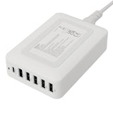 Deltaco USBC-MO100 oplader til mobil enhed Universel Hvid Vekselstrøm, USB Hurtig opladning Indendørs