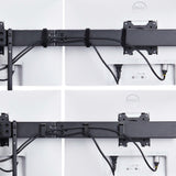 StarTech.com 3M1A3SG-MONITOR-ARM skærmbeslag og -stativer 68,6 cm (27") Skrivebord Sort, Sølv