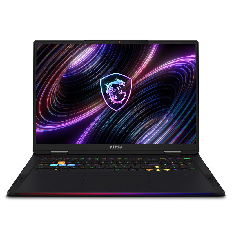 MSI Raider 18 Max HX A2WI-1075 Intel Core Ultra 9 290HX Plus Laptop 45,7 cm (18") WQUXGA 32 GB DDR5-SDRAM 2 TB SSD NVIDIA GeForce RTX 5080 Wi-Fi 7 (802.11be) Windows 11 Home Sort Tysk