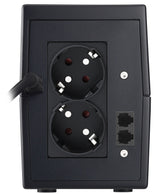PowerWalker VI 650 SHL Schuko UPS-enhed Interaktivt indgangsstik 0,65 kVA 360 W 2 AC stikkontakt(er)