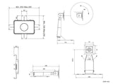 Multibrackets 2536 tablet sikkerhedslås Sort 33 cm (13")