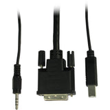 Inter-Tech AS-9108DA KVM Switch Stativ-montering Sort
