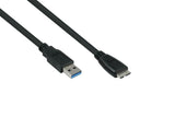 Kabelmeister UK30P-AMB-010S USB-kabel USB 3.2 Gen 1 (3.1 Gen 1) 1 m USB A Micro-USB B 5 Gbit/sek. Sort